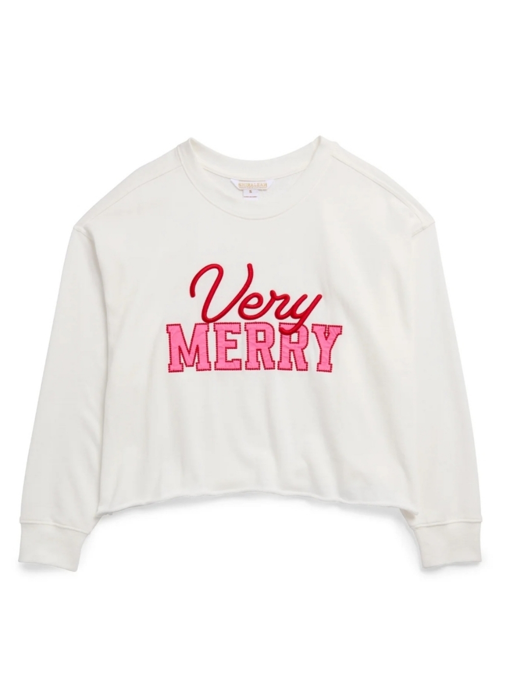Shiraleah Very Merry Lounge Sweatshirt Embroidery XL